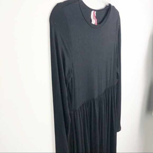 BELLAMIE | Long Sleeve Maxi Dress Black NEW Large - Picture 2 of 8